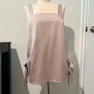 Light Pink Sleeveless Top with Side Ties